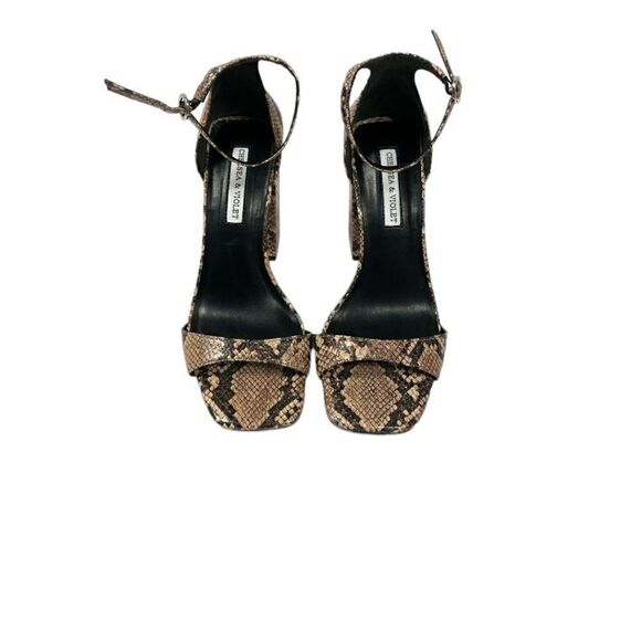 Chelsea & Violet Sandal Tara Snake Print
Block Heel Shoe “NWOT” - Picture 2 of 4